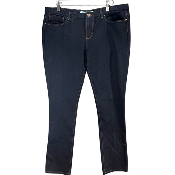 Joe's Jeans Denim - Joes Jeans Womens 32 Mulholland Dark Blue Cigarette Fit‎ Slim Straight Low Rise